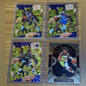 Topps Holographic NBA Rookie Cards - Gold & Blue Accents